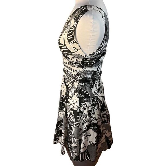 Just in Time USA Pop Art Lichtenstein Skater Dress, S/P. So cool! - Picture 6 of 16